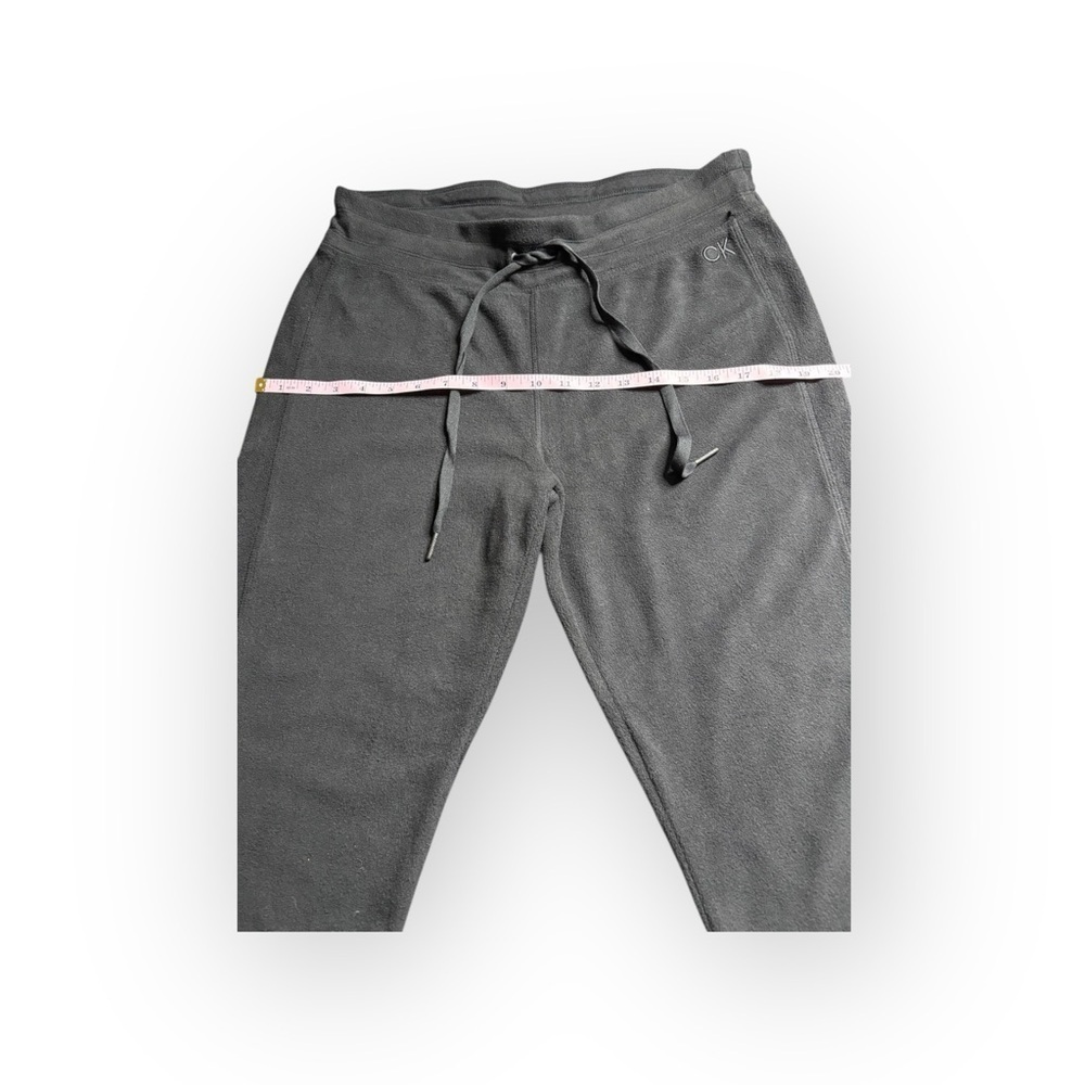 Calvin Klein Performance Fleece Joggers Black Women’s Size L CK Logo - Picture 4 of 7